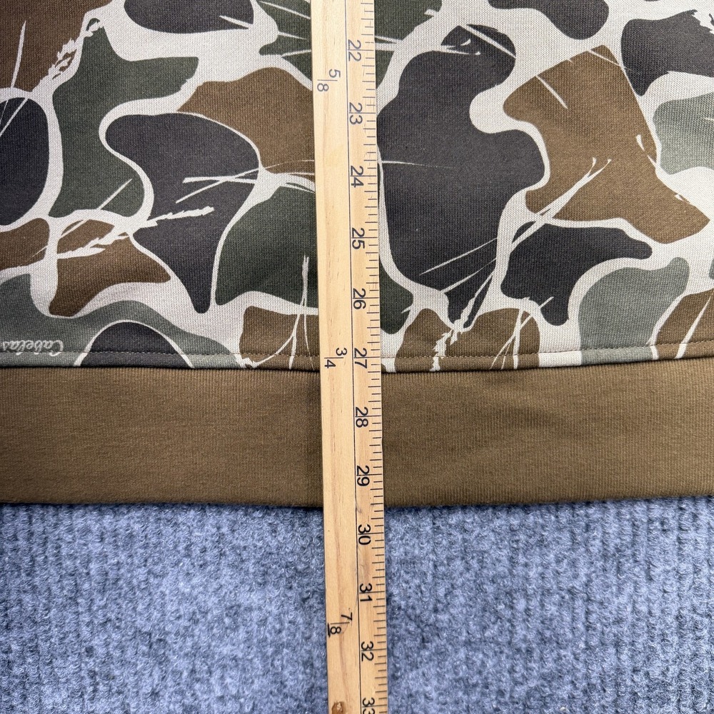 Cabela's Sweatshirt Mens 3XL Multicolor Camo Fleece Crewneck Pullover Hunting - Picture 9 of 10